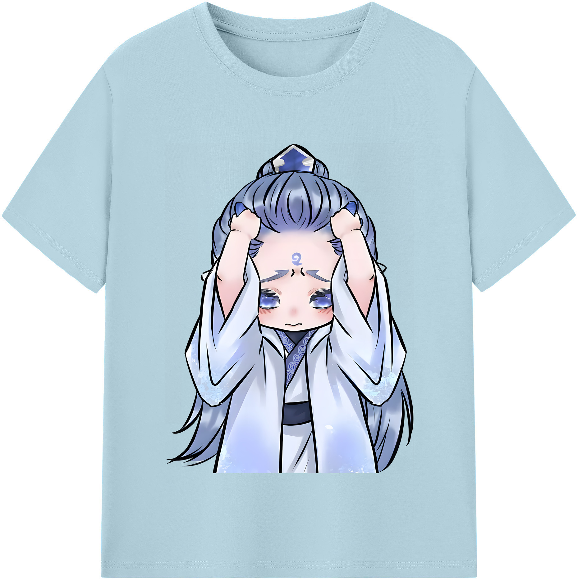 （画像用） Ne Zha 2 ナタ 魔童の大暴れ 綿100％半袖Tシャツ（フロントプリント）